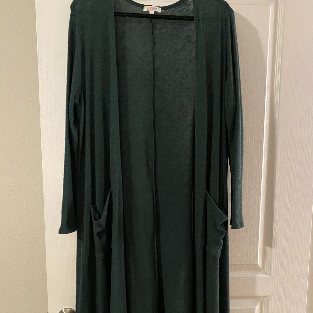 LuLaRoe - Sarah - Green Duster - M